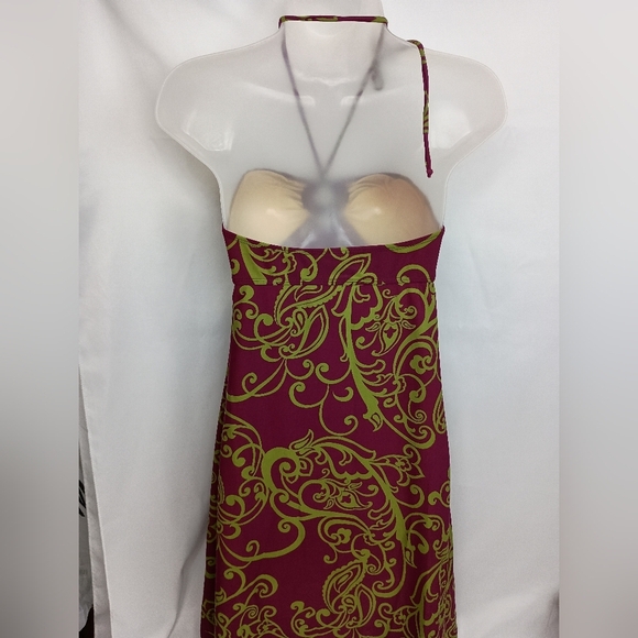 2/$30 Elegant Barbiecore Summer Strapless Dress with Green Accents (#499) - Picture 6 of 10